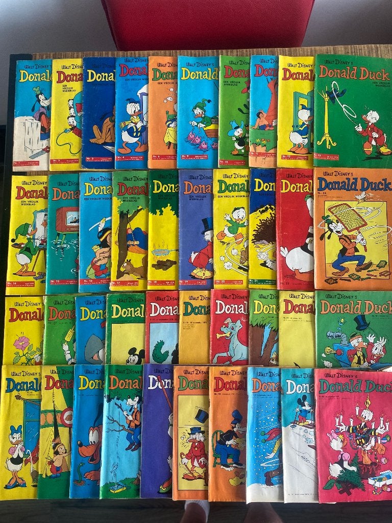 Donald duck 1970 jaargang incompleet 40 stuks, Boeken, Meerdere stripboeken, Ophalen of Verzenden, Gelezen
