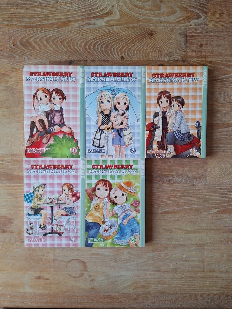 Strawberry Marshmallow vol. 1-5 Engelse manga, compleet, Complete serie of reeks, Ophalen of Verzenden, Gelezen