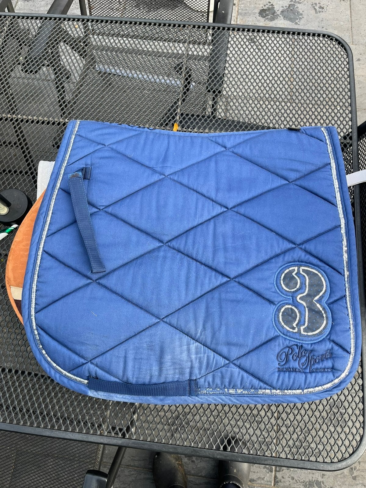 HV Polo dekje dressuur full kobalt, Dieren en Toebehoren, Full (L), Gebruikt, Katoen, Dressuurdekje