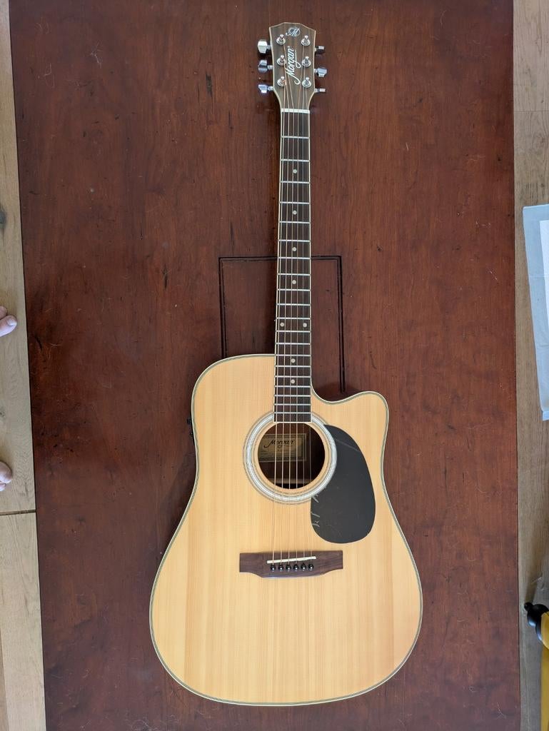 Morgan W121SCE N Electro-Acoustic Guitar – Like New, Ophalen, Zo goed als nieuw, Western- of Steelstringgitaar