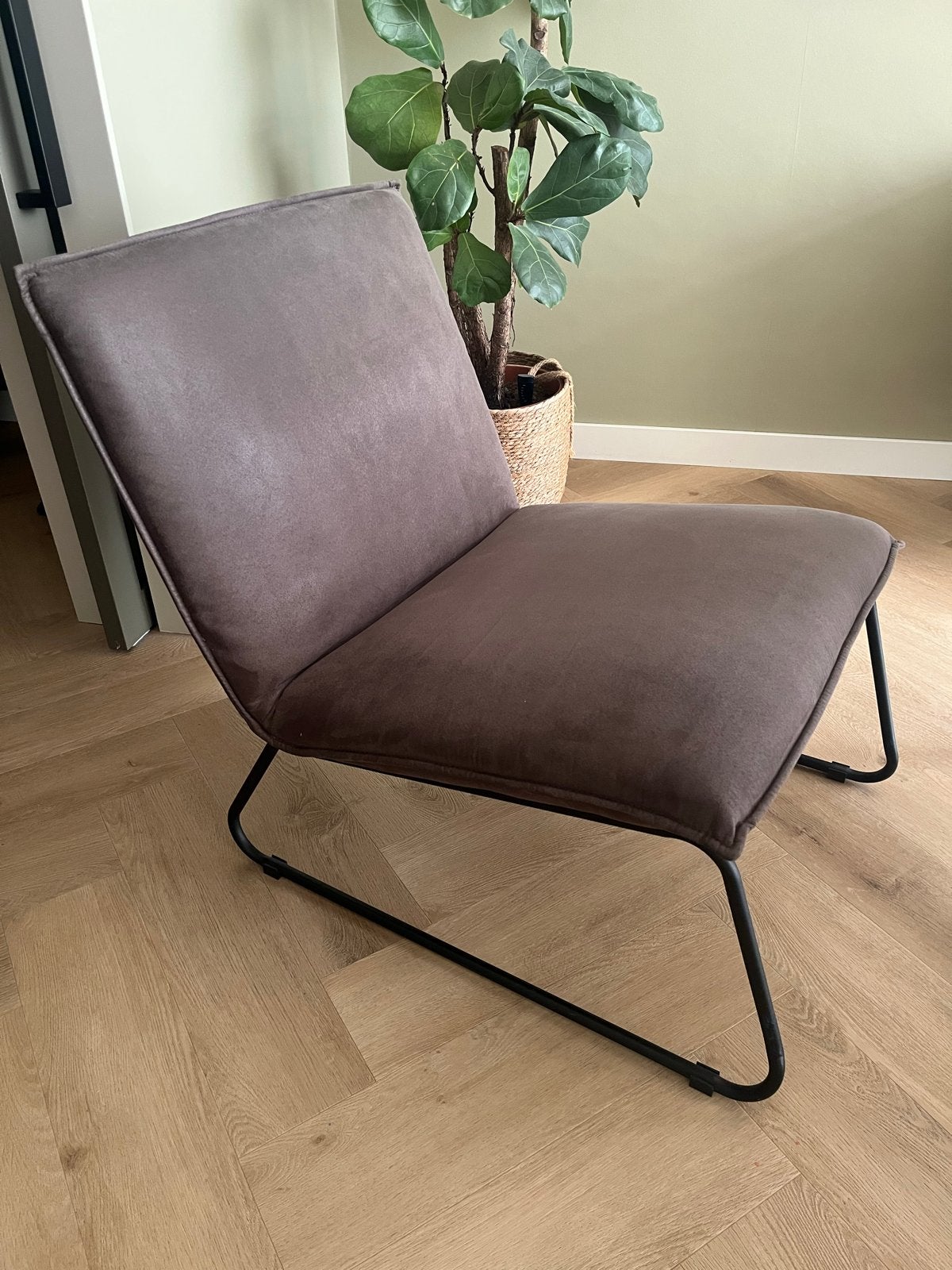 Comfortabele loungestoel, Gebruikt, Overige kleuren, Ophalen of Verzenden, Metaal