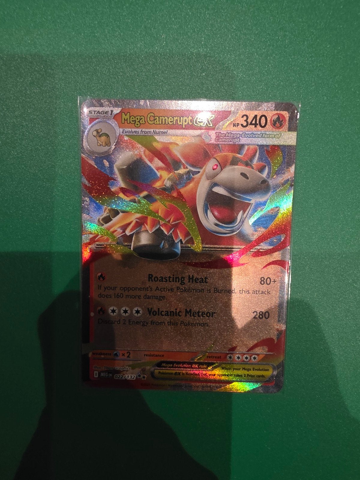 Mega Camerupt EX 022/132, Ophalen of Verzenden