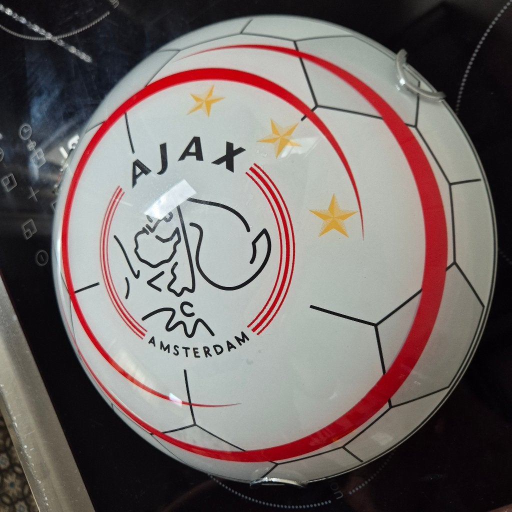 AJAX plafondlamp plaffoniere glas 25 cm, Ophalen of Verzenden, Zo goed als nieuw, Ajax, Overige typen
