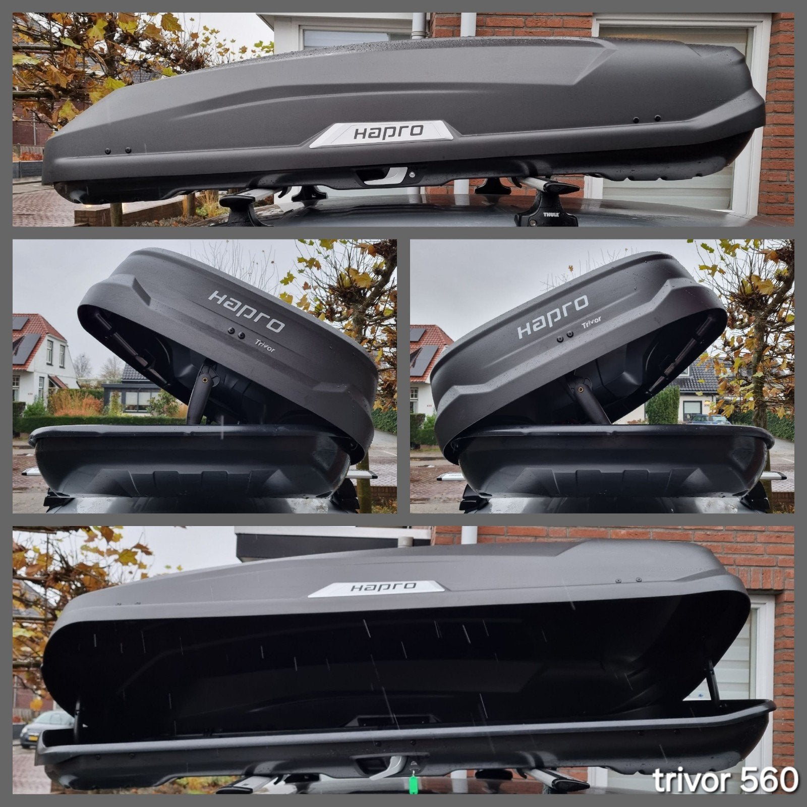 Hapro trivor 560 liter / 440 liter bagagebox TE HUUR!!, Auto diversen, Dakkoffers, Ophalen