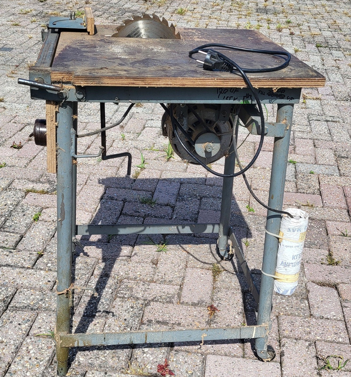 Oude tafelzaag, Ophalen, Gebruikt, Cirkelzaag, 600 tot 1200 watt