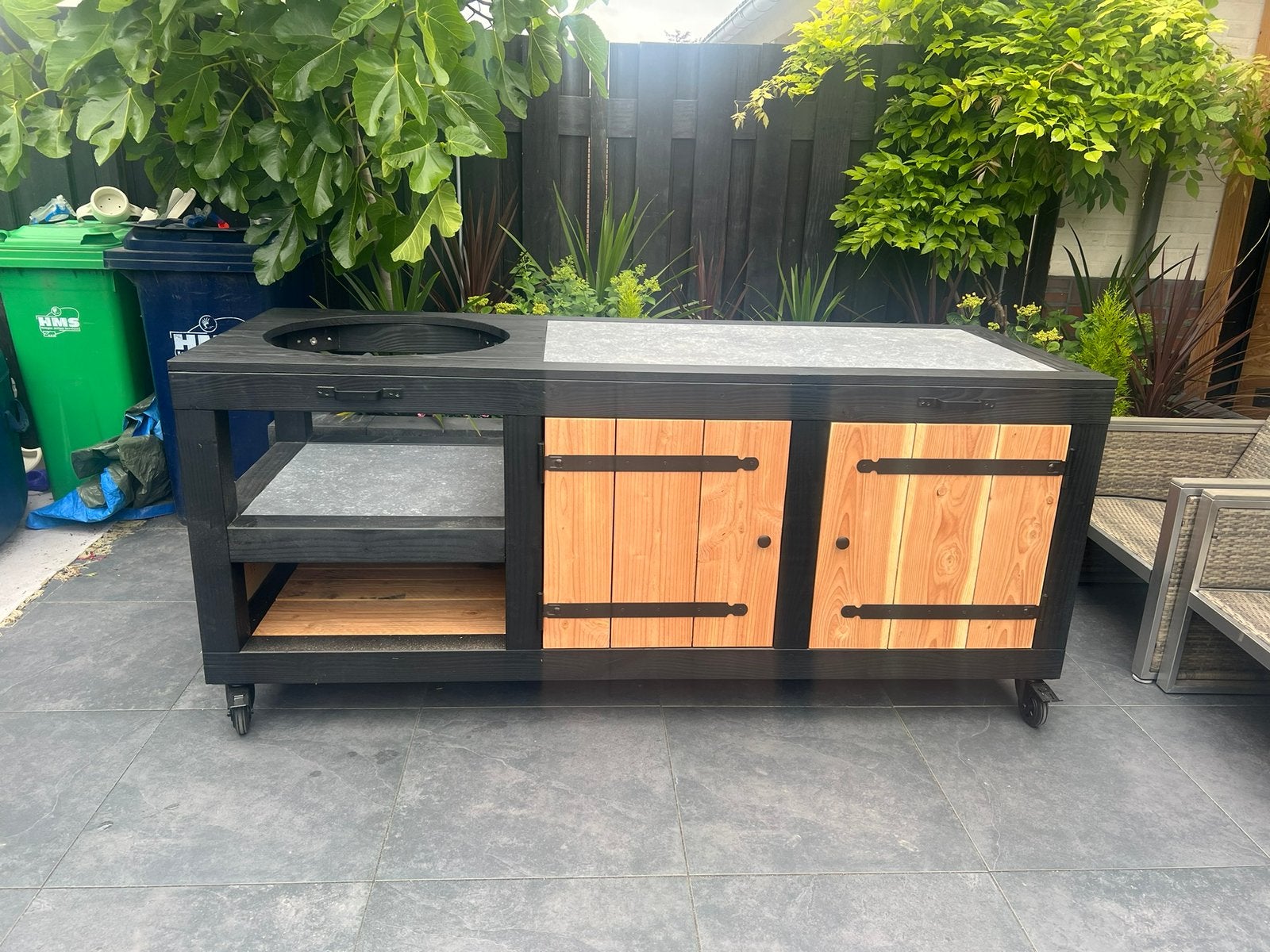 Douglas houten buitenkeuken L206xB78xH90cm “Nieuw!!”, Tuin en Terras, Buitenkeukens, Ophalen, Nieuw, Houtskool, Inbouw