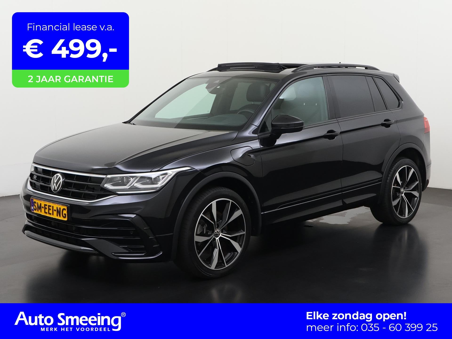 Volkswagen Tiguan 1.4 TSI eHybrid R-Line | DCC Adaptief | Tr, Auto's, 12 maanden, Zwart, Hybride Elektrisch/Benzine, 10 kWh