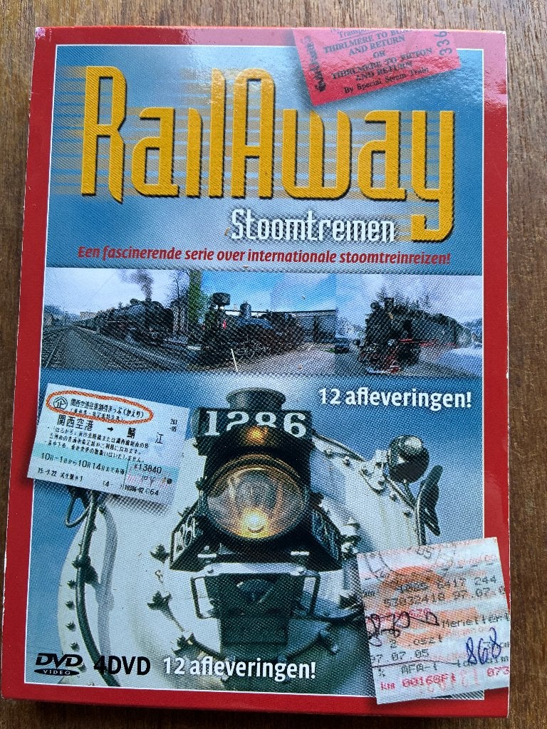 Rail Away Railaway Stoomtreinen DVD SPECIAL 4-DVD box, Engels, Alle leeftijden, Nederlands, Ophalen of Verzenden