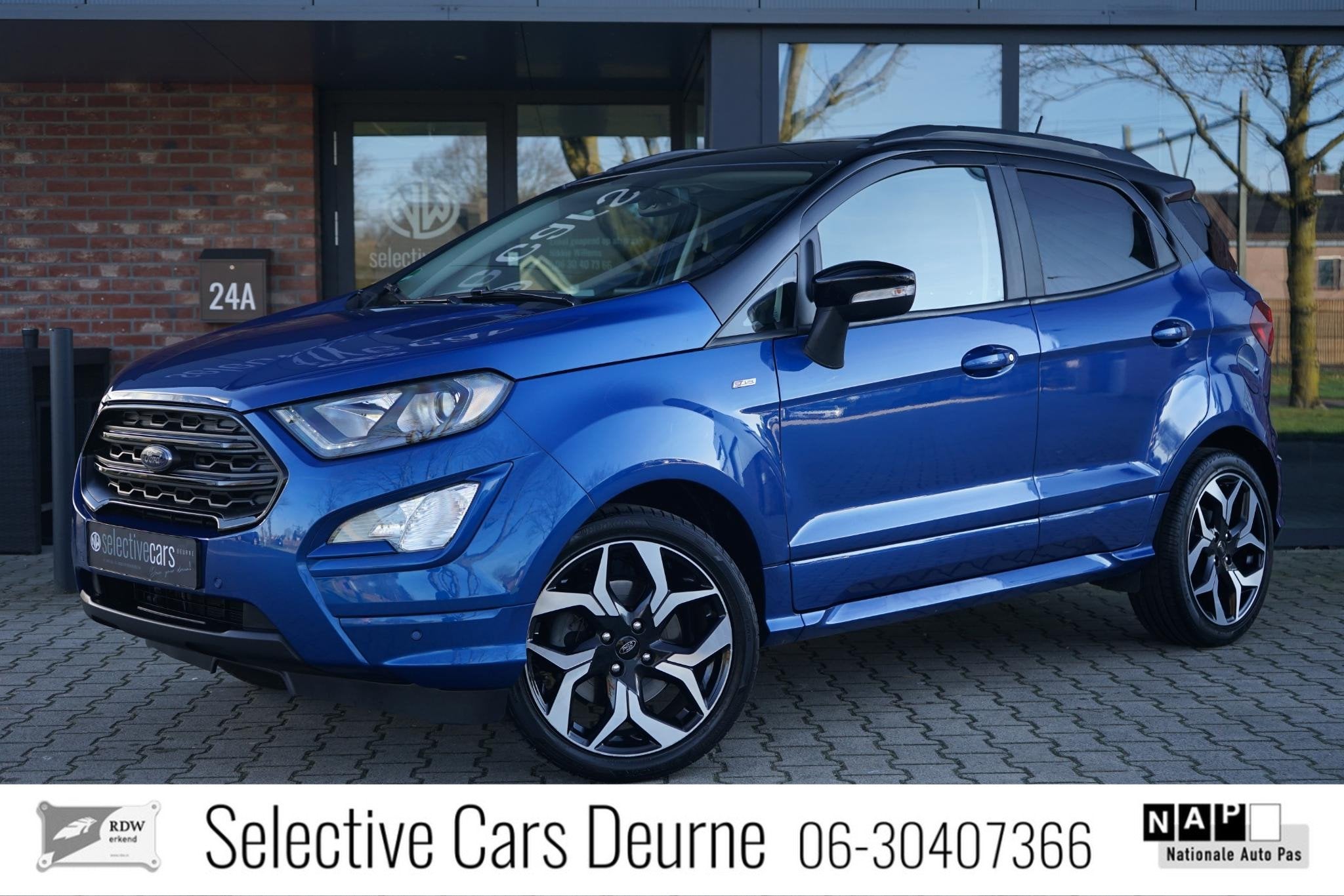 Ford EcoSport 1,0 EcoBoost ST-line , Schuifdak, Trekhaak, B&, Auto's, Voorwielaandrijving, Stof, Gebruikt, Ecosport