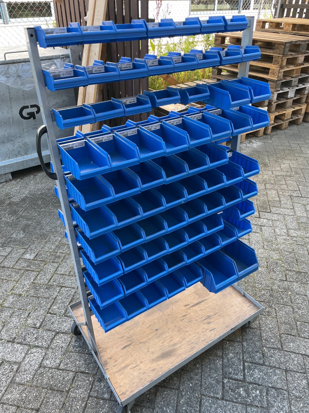 Boutenkar met bakjes, Minder dan 60 liter, Ophalen, Gebruikt, Overige typen