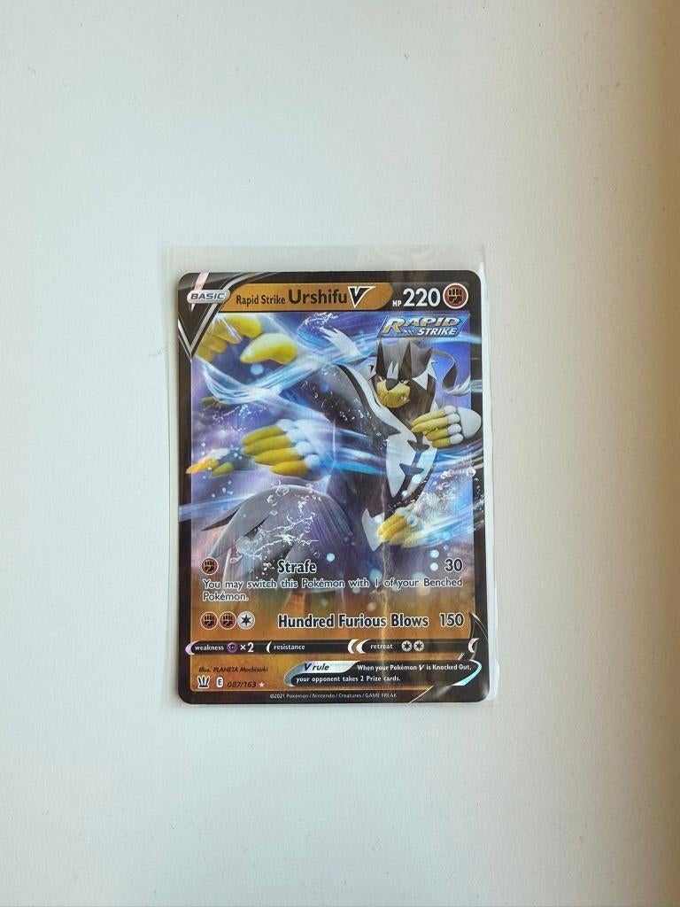 Rapid Strike Urshifu V - 087/163 - Battle Styles Pokémon, Verzenden, Nieuw, Losse kaart, Foil