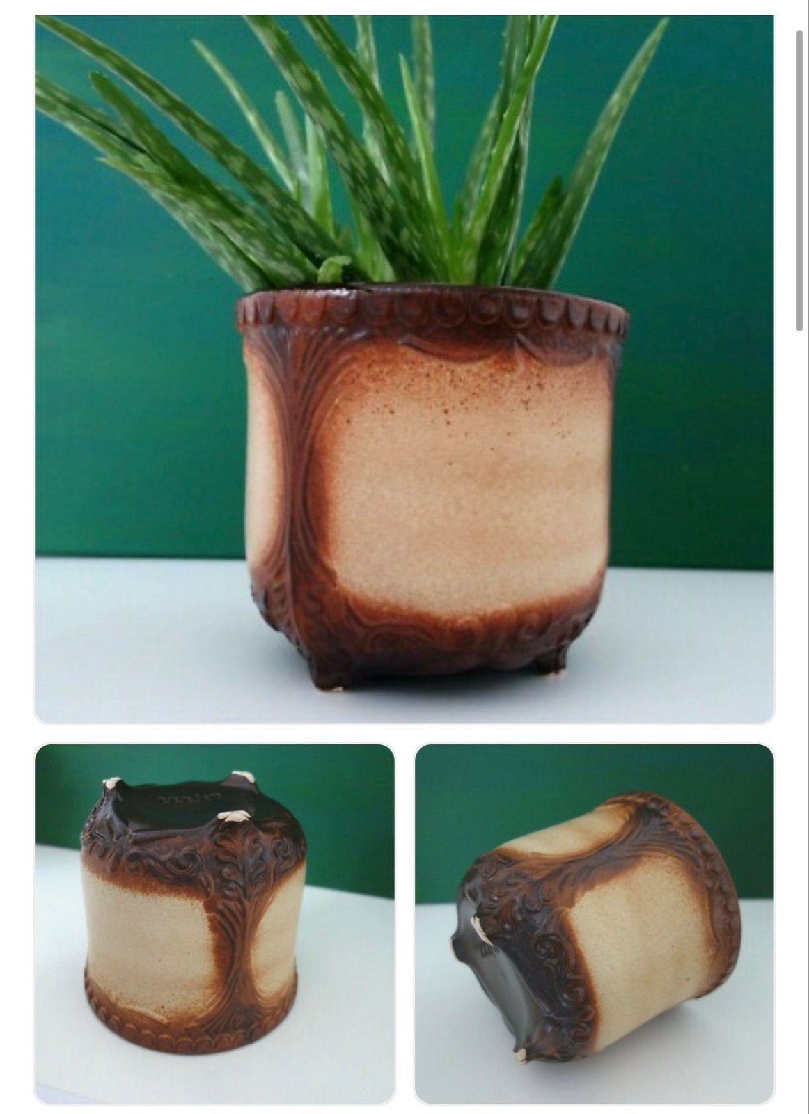 Vintage art nouveau bloempot / cachepot – model 222/19, Ophalen of Verzenden