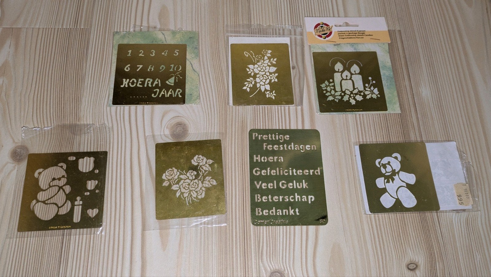 Embossing mallen: Beren, teksten, bloemen, kaarsen, Ophalen of Verzenden, Zo goed als nieuw