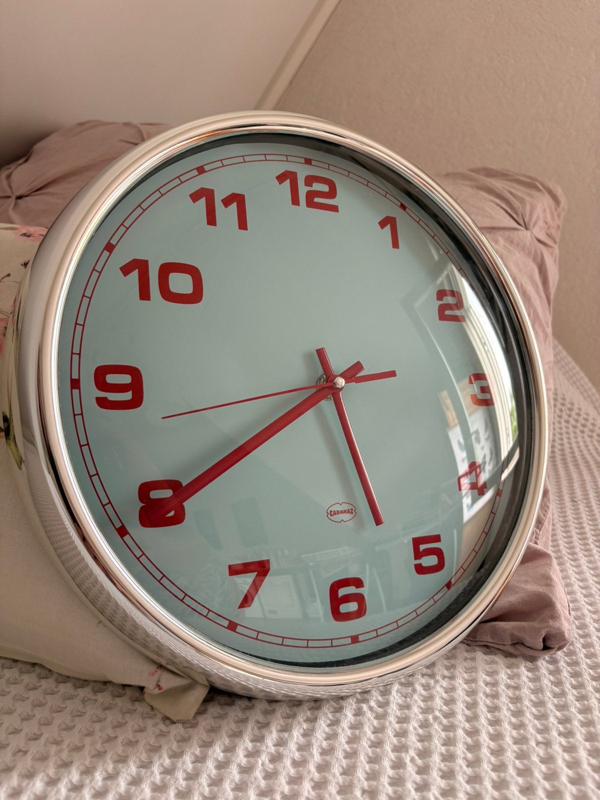 Cabanaz retro-look wandklok, Ophalen, Wandklok, Analoog, Werkt op batterijen