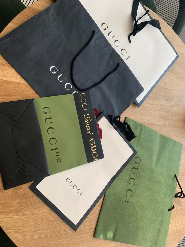 Gucci kartonnen tassen, Diversen, Ophalen, Zo goed als nieuw
