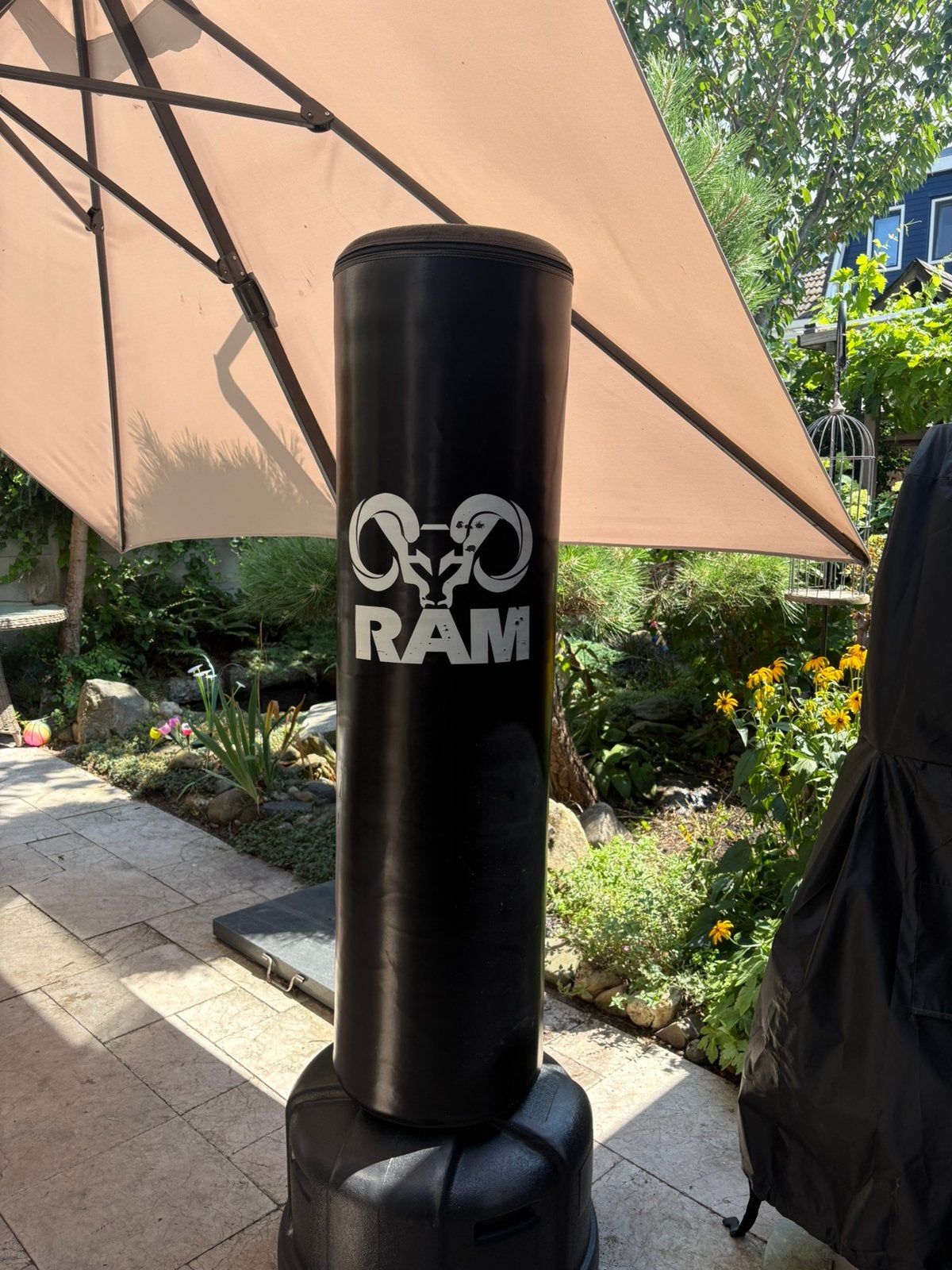 Ram bokspaal met hoes, Ophalen of Verzenden, Gebruikt, Bokszak