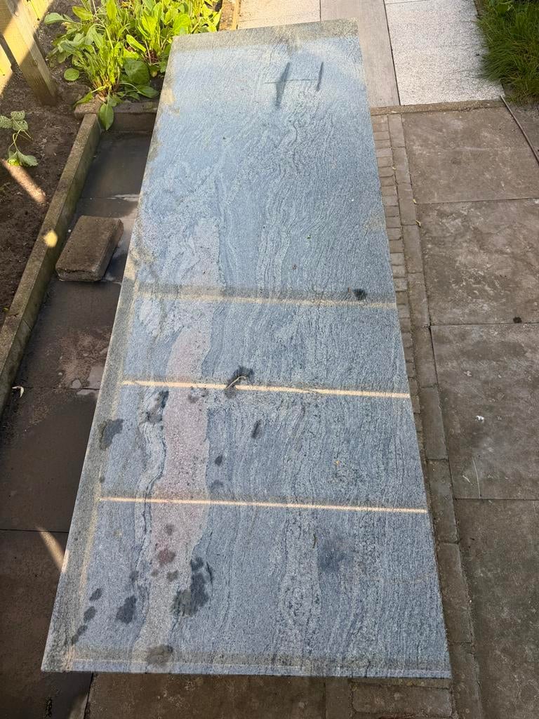 Marmeren Tafel voor tuin, Tuin en Terras, Tuintafels, Ophalen, Rechthoekig, Overige materialen