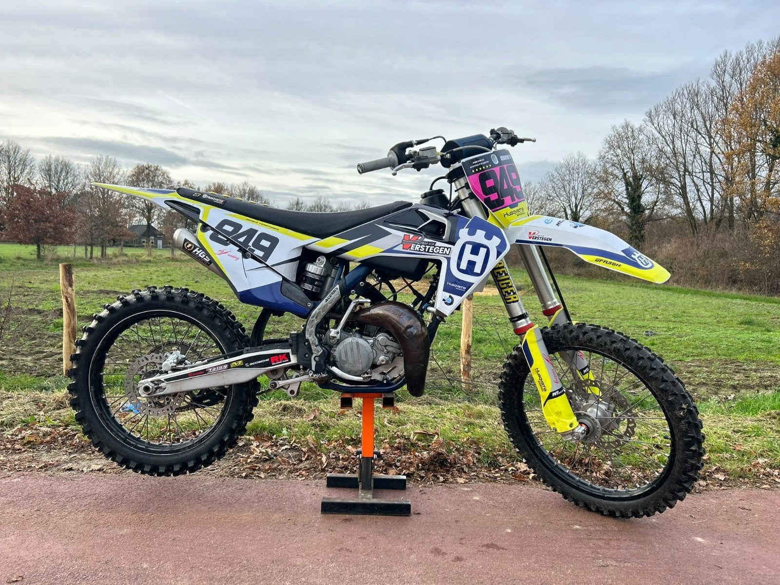 Husqvarna 450 frame met 85 ktm blok, Ophalen of Verzenden, 85 cc