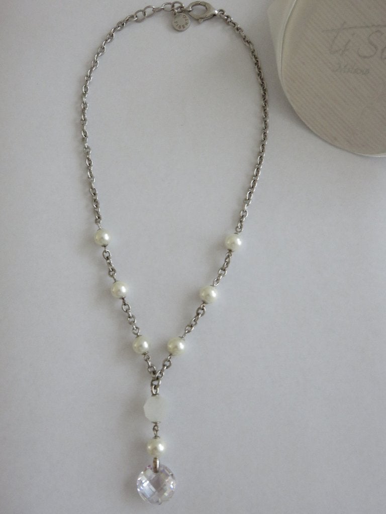Ti sento ketting nieuw ! Nieuwprijs €99,90, Verzenden, Wit, Nieuw, Steen of Mineraal