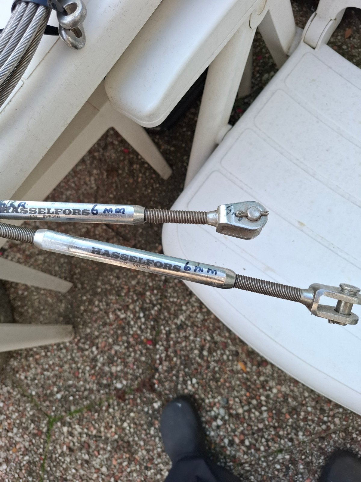 6mm  rvs verstaging, Ophalen, Nieuw, Tuigage en Masten, Zeilboot of Motorboot
