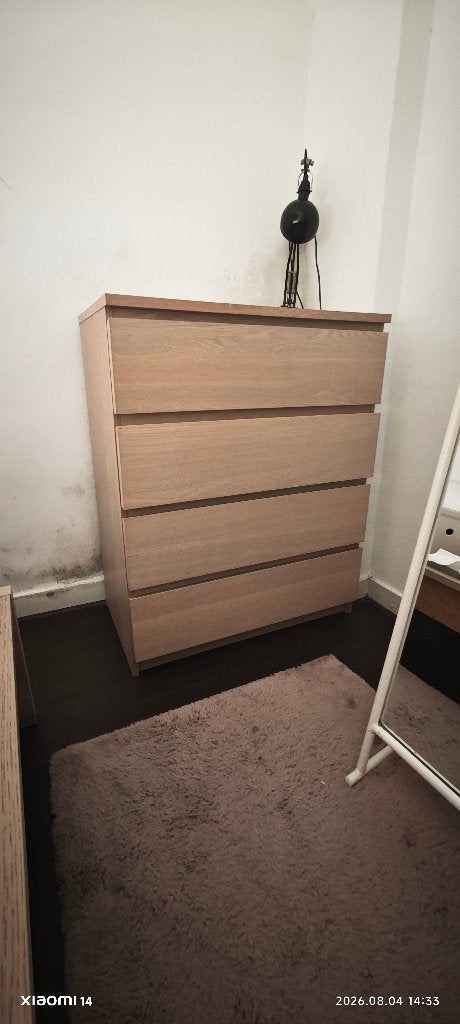 IKEA MALM Commode / Ladekast, Ophalen, 50 tot 100 cm, Zo goed als nieuw, 3 of 4 laden