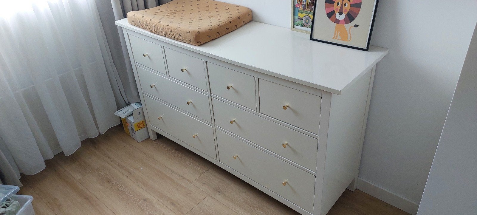IKEA HEMNES Commode wit 160 cm breed, 50 tot 70 cm, Ophalen of Verzenden, 90 tot 105 cm, 100 cm of meer