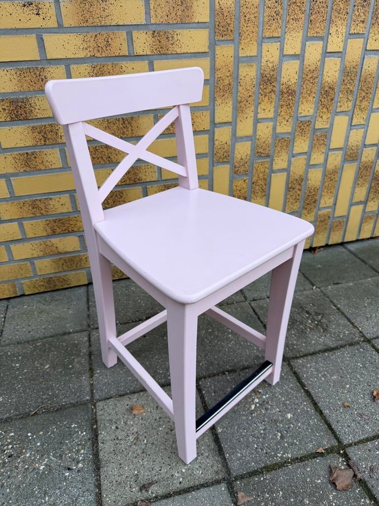 Ingolf ikea stoel, barstoel LET OP hoge kinderstoel, 1 kruk, Ophalen, Zo goed als nieuw, 60 tot 90 cm