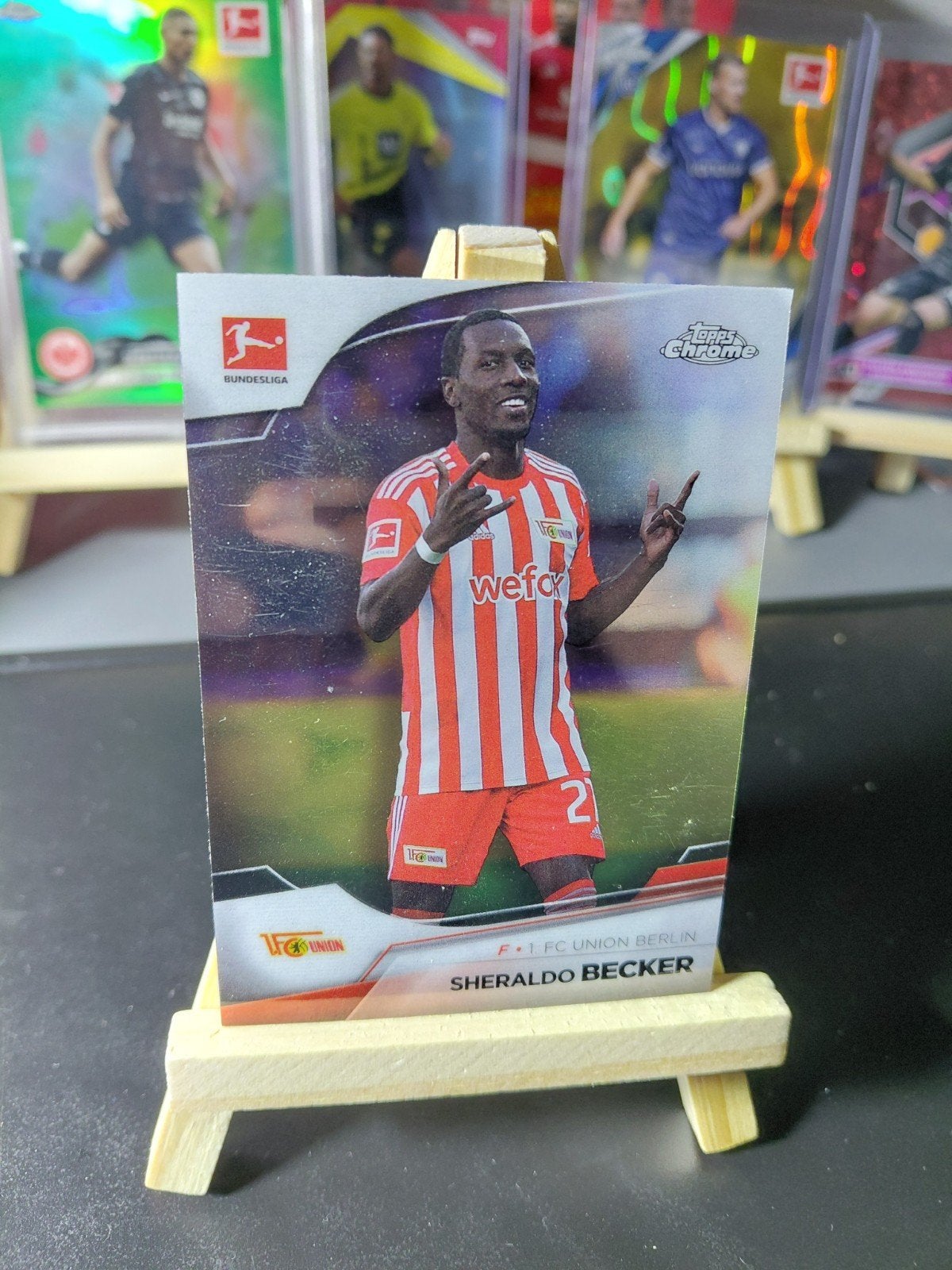 sheraldo becker (union berlin/ado den haag) topps chrome, Verzamelen, Ophalen of Verzenden, Nieuw, Buitenlandse clubs, Spelerskaart