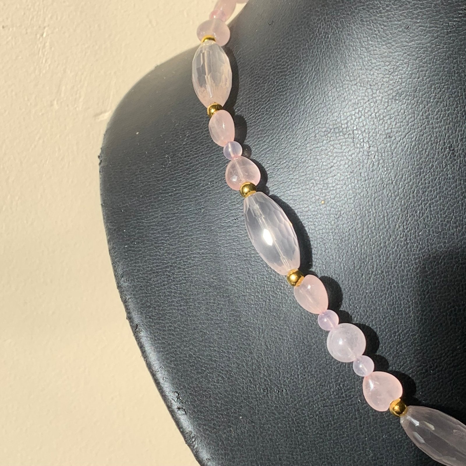 Rozenkwarts ketting & oorbellen ultieme liefde geluk SALE, Sieraden, Tassen en Uiterlijk, Kettingen, Nieuw, Verstelbaar, Ophalen of Verzenden