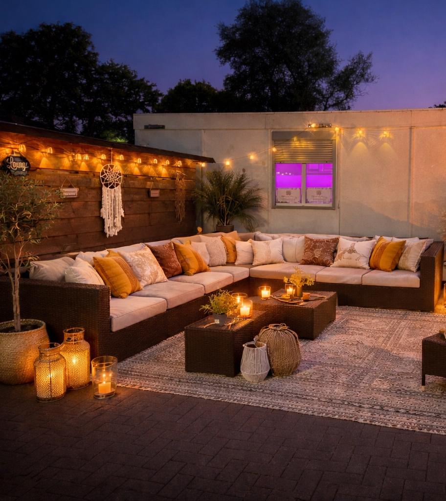 Grote Luxe Wicker Loungeset ZONDER KUSSENS !!, Ophalen, Gebruikt, Meer dan 8 zitplaatsen, Loungeset