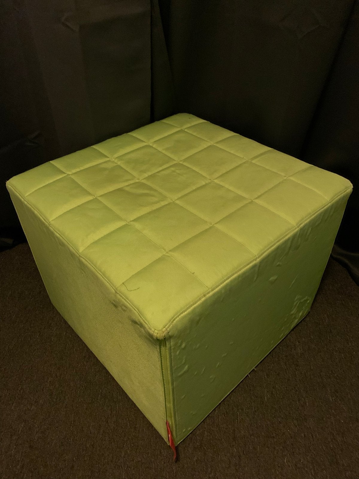 Fatboy poef 60x60x60cm lime groen, Ophalen, Gebruikt, Vierkant, Minder dan 50 cm
