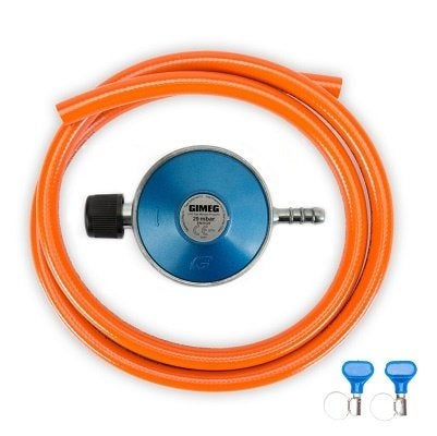 Gasdrukregelaar + Slang, Www.kampeerkoopje.nl, Info@kampeerkoopje.nl, Ophalen of Verzenden, Nieuw