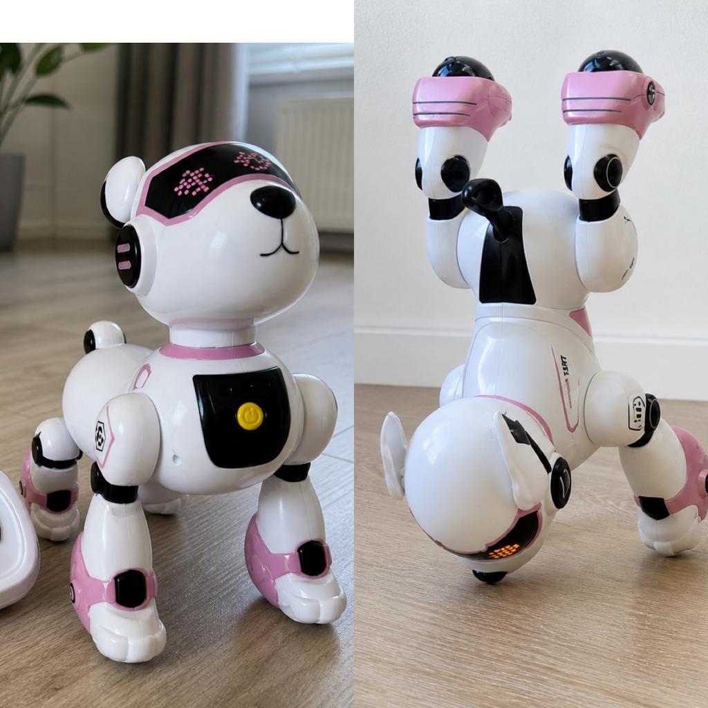 Robot hond met afstandsbediening – stunt & AI speelgoed, Ophalen of Verzenden, Zo goed als nieuw