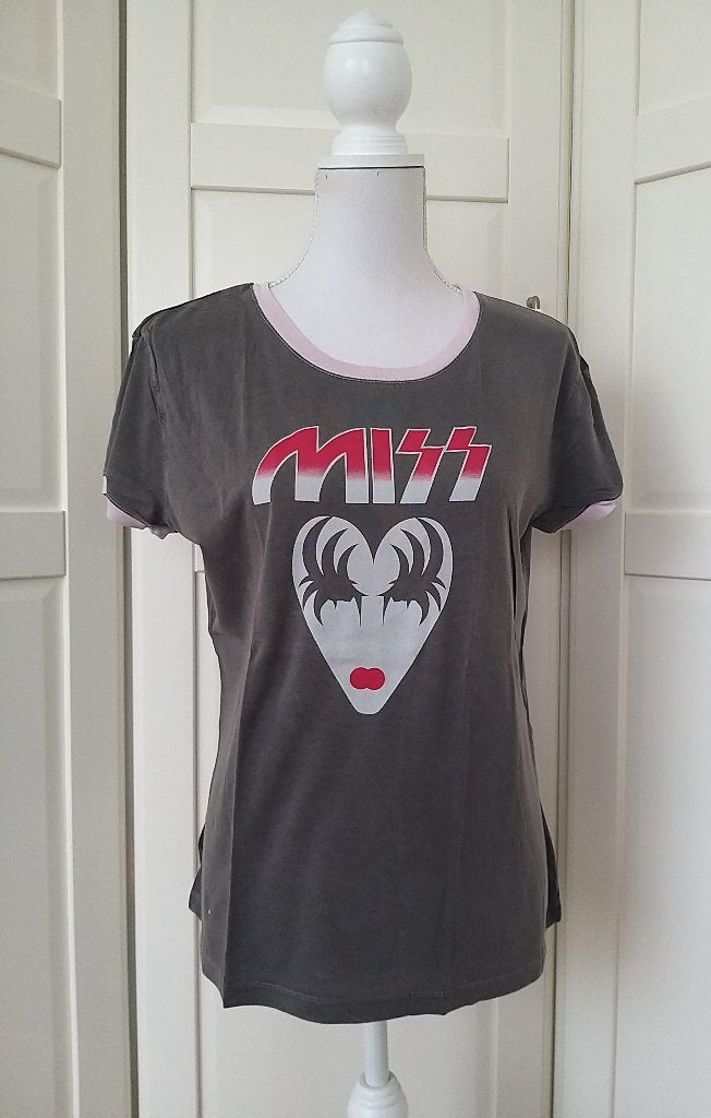 Mango zgan Miss KISS Gene Simmons shirt XL (valt als L), Mango, Maat 46/48 (XL) of groter, Ophalen of Verzenden, Zo goed als nieuw