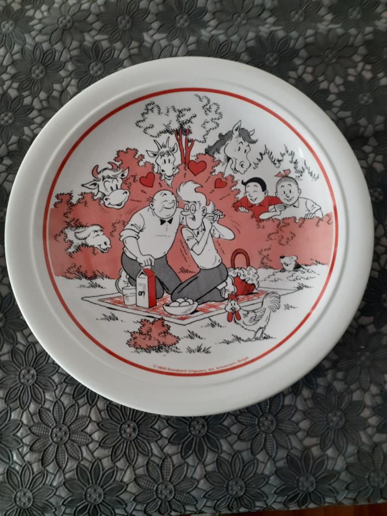 Twee suske en wiske borden, Antiek en Kunst, Ophalen of Verzenden