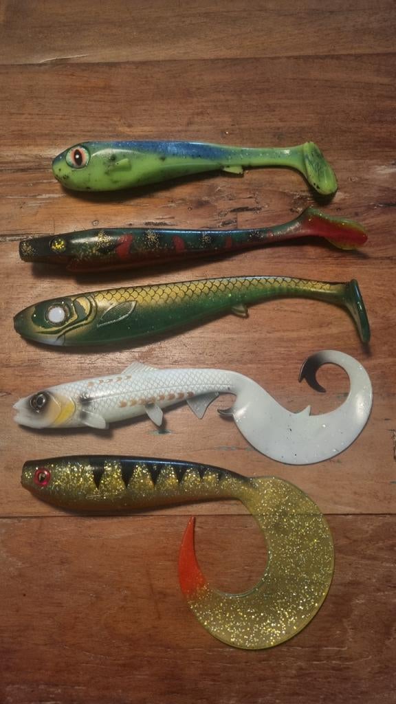 5 grote shads ca. 23-25cm, Ophalen of Verzenden, Overige typen