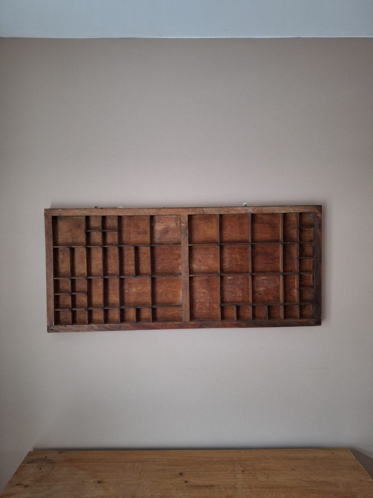 Antieke letterbak / oude lade, Ophalen