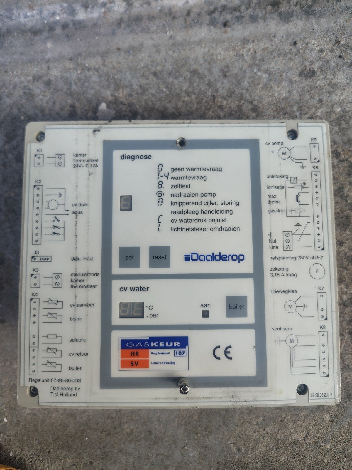 Daalderop Gasregelunit 07.90.80.003.8 - CV Water, Ophalen of Verzenden