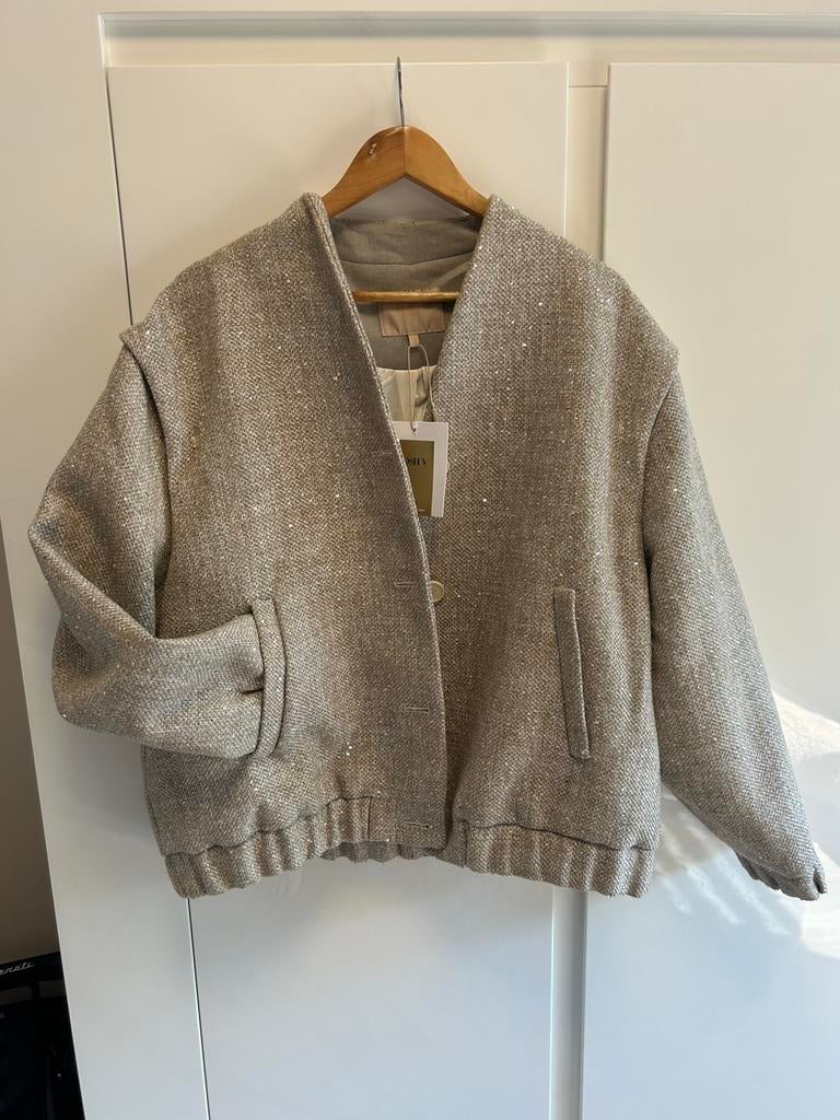 Josh V jas, Ophalen, Zo goed als nieuw, Maat 46/48 (XL) of groter, Zwart