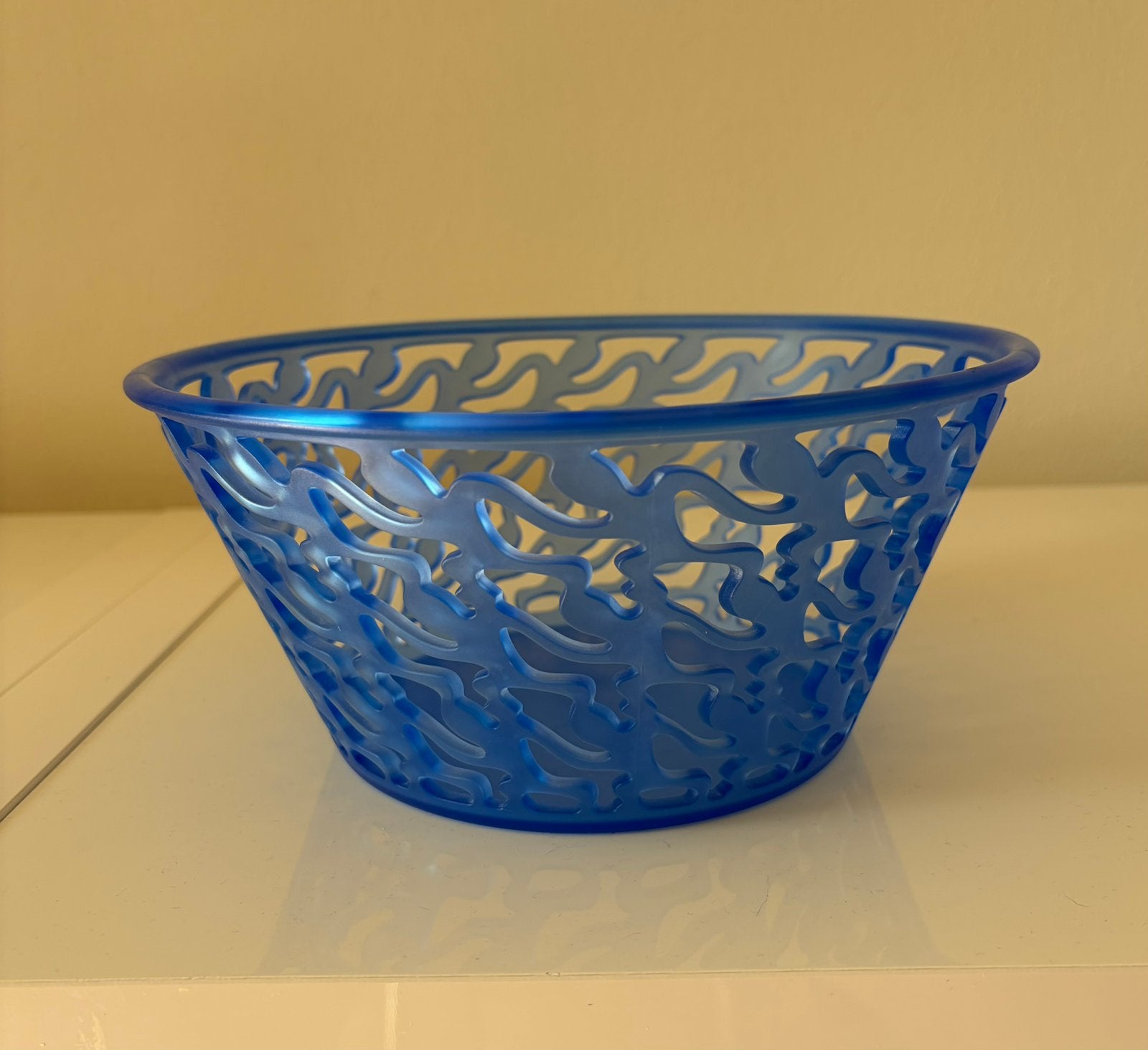 Alessi blauwe King Kong schaal, Blauw, Kunststof, Ophalen of Verzenden, Zo goed als nieuw