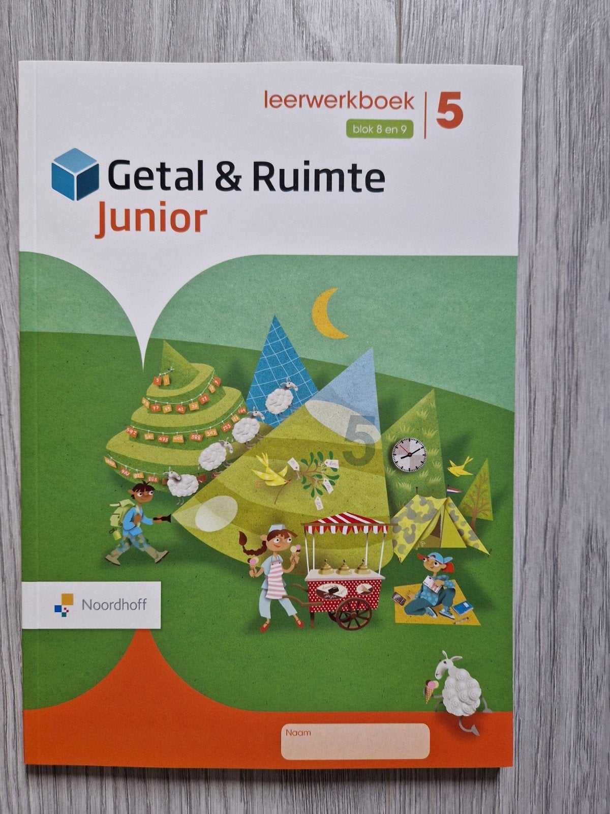 Nieuw leerwerkboek- groep 5 - blok 8+9 Getal & Ruimte Junior, Overige vakken, Nieuw, Ophalen of Verzenden, Noordhoff Uitgevers
