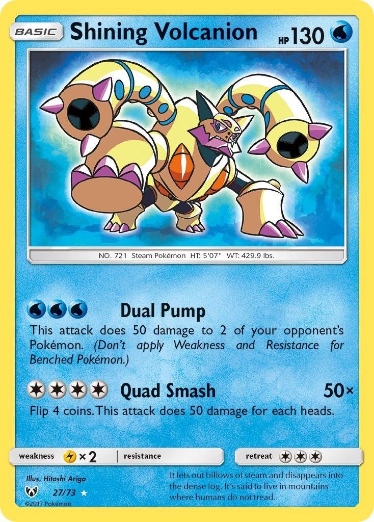 Sun & Moon Series » Shining Legends » Shining Volcanion, Ophalen of Verzenden, Nieuw, Losse kaart