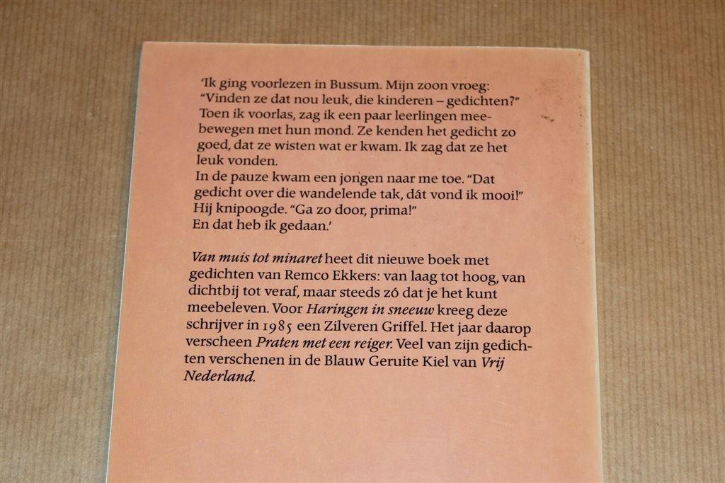 Van Muis tot Minaret — Gedichten — Remco Ekkers, Ophalen of Verzenden, Gelezen