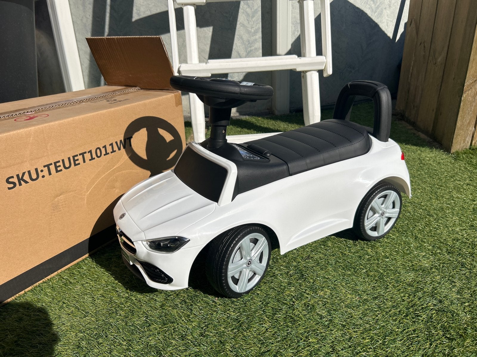 Mercedes-Benz loopauto met geluid in het stuur nieuw, Ophalen of Verzenden, Zo goed als nieuw