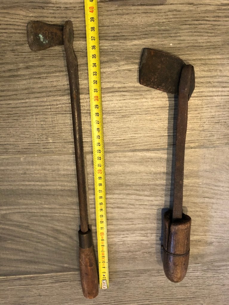 Antieke handsoldeerbouten met massief koperen kop (2 stuks), Ophalen of Verzenden