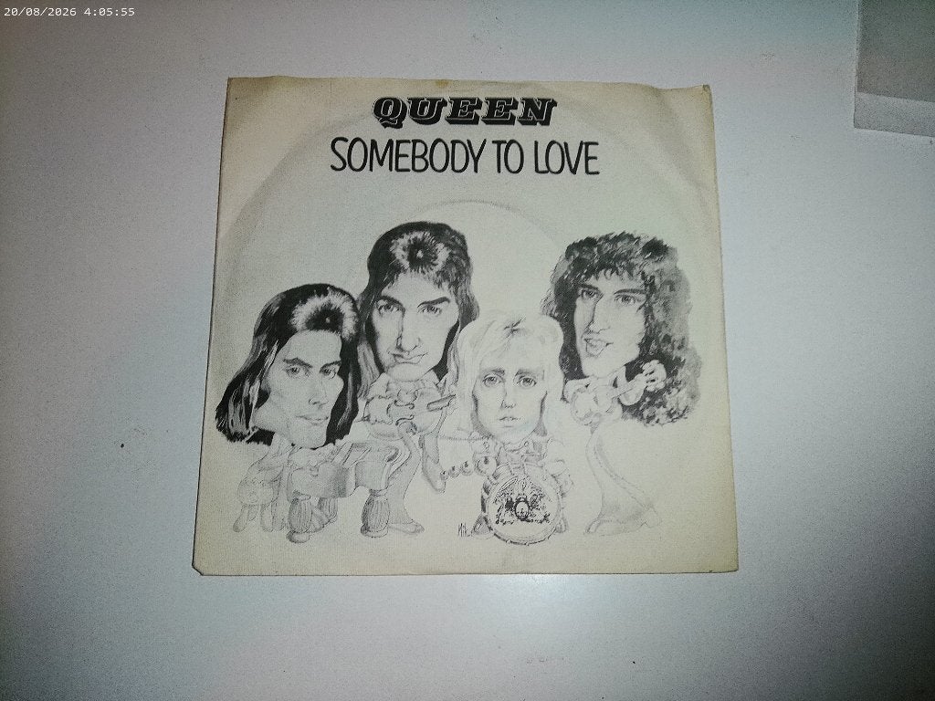 Queen - Somebody to Love / White man, Cd's en Dvd's, Gebruikt, Fotohoes, 7 inch, Ophalen of Verzenden