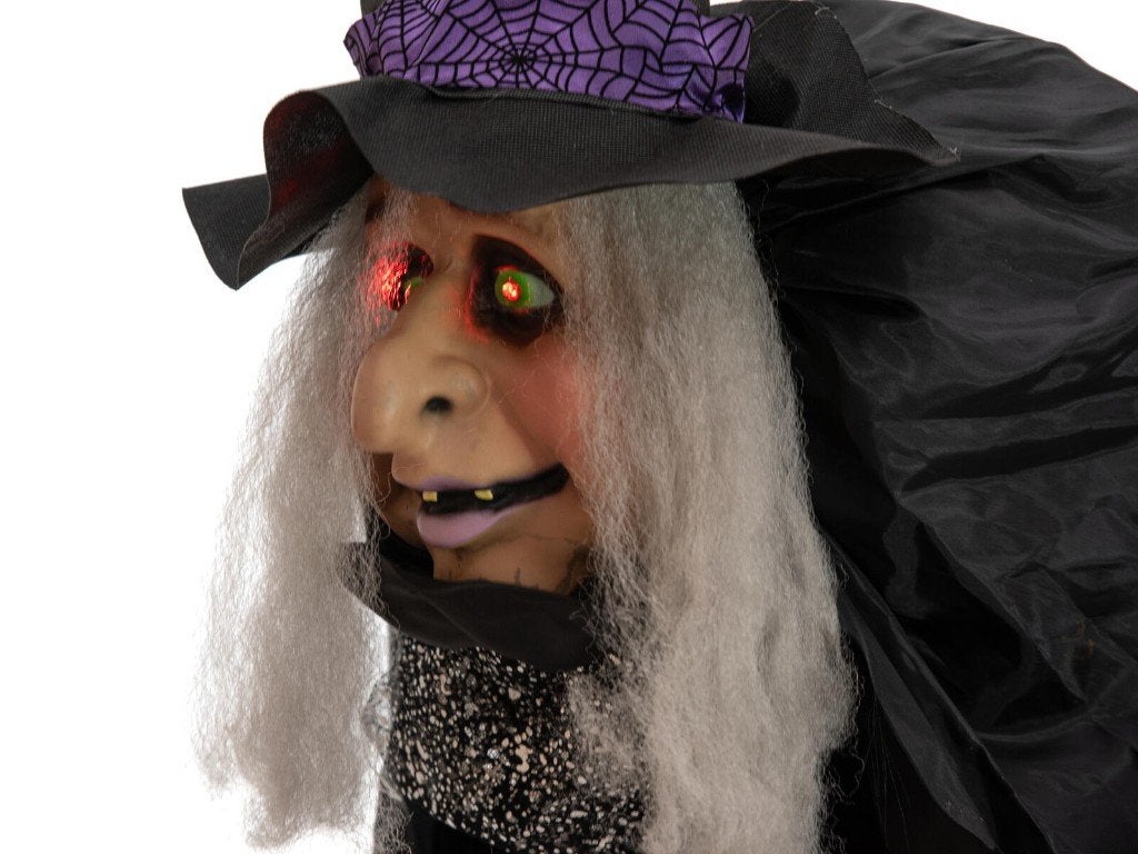Europalms Halloween Witch Marie animated 180cm, Halloween of Griezel, ., Nieuw, Ophalen of Verzenden