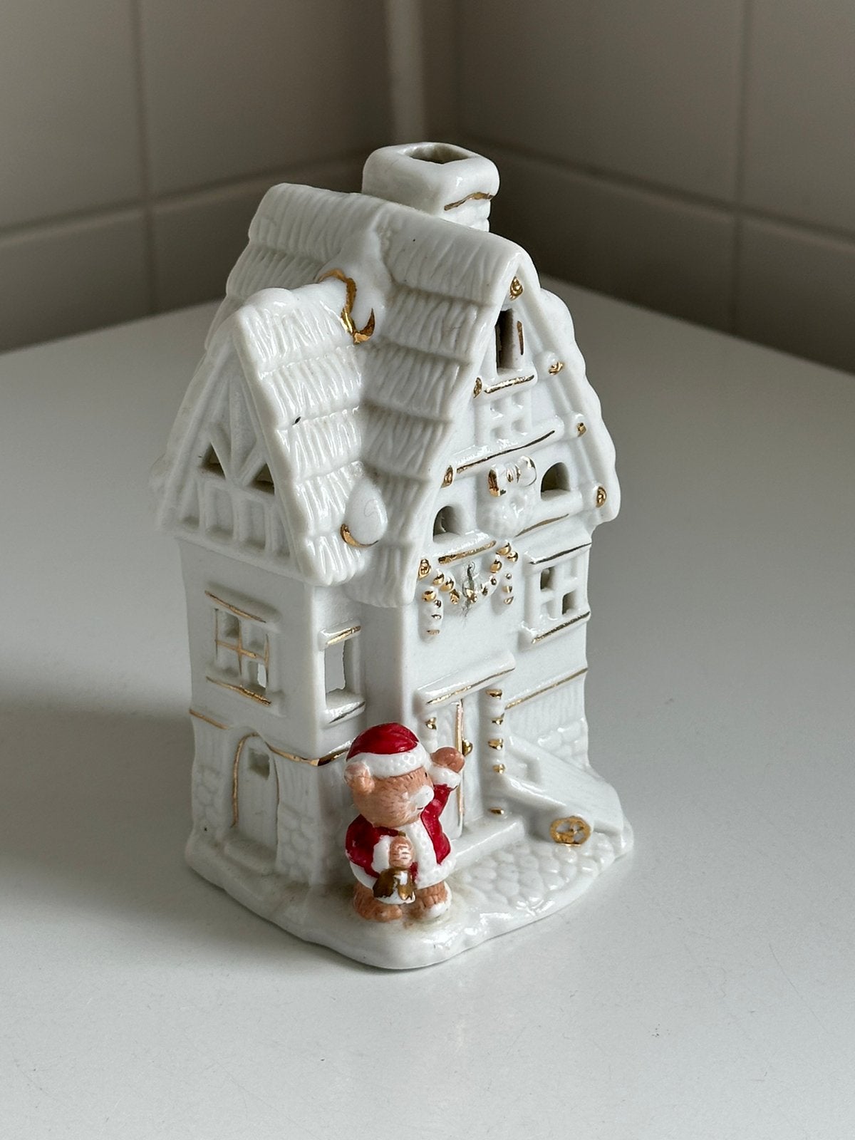 Theelicht huisje kerst, Ophalen of Verzenden, Zo goed als nieuw