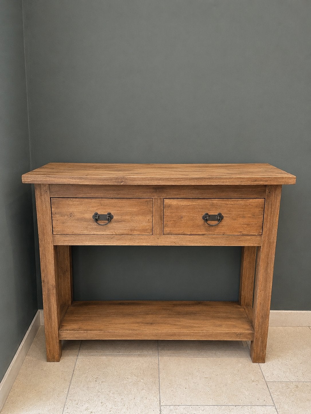 Teakhouten sidetable, Ophalen, Gebruikt, 50 tot 100 cm, .