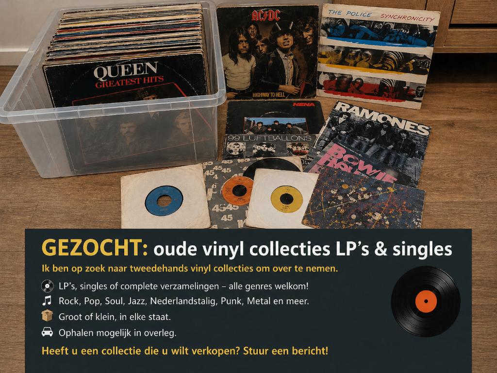 Gezocht: oude en nieuwe vinyl collecties LP’s & singles, Ophalen of Verzenden, 1980 - 1989, Gebruikt, 12 inch